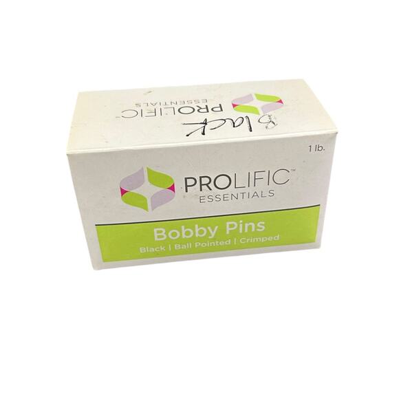 Prolific New Bobby Pins Black Count 300 Ball Pointed Crimped - Picture 4 of 6